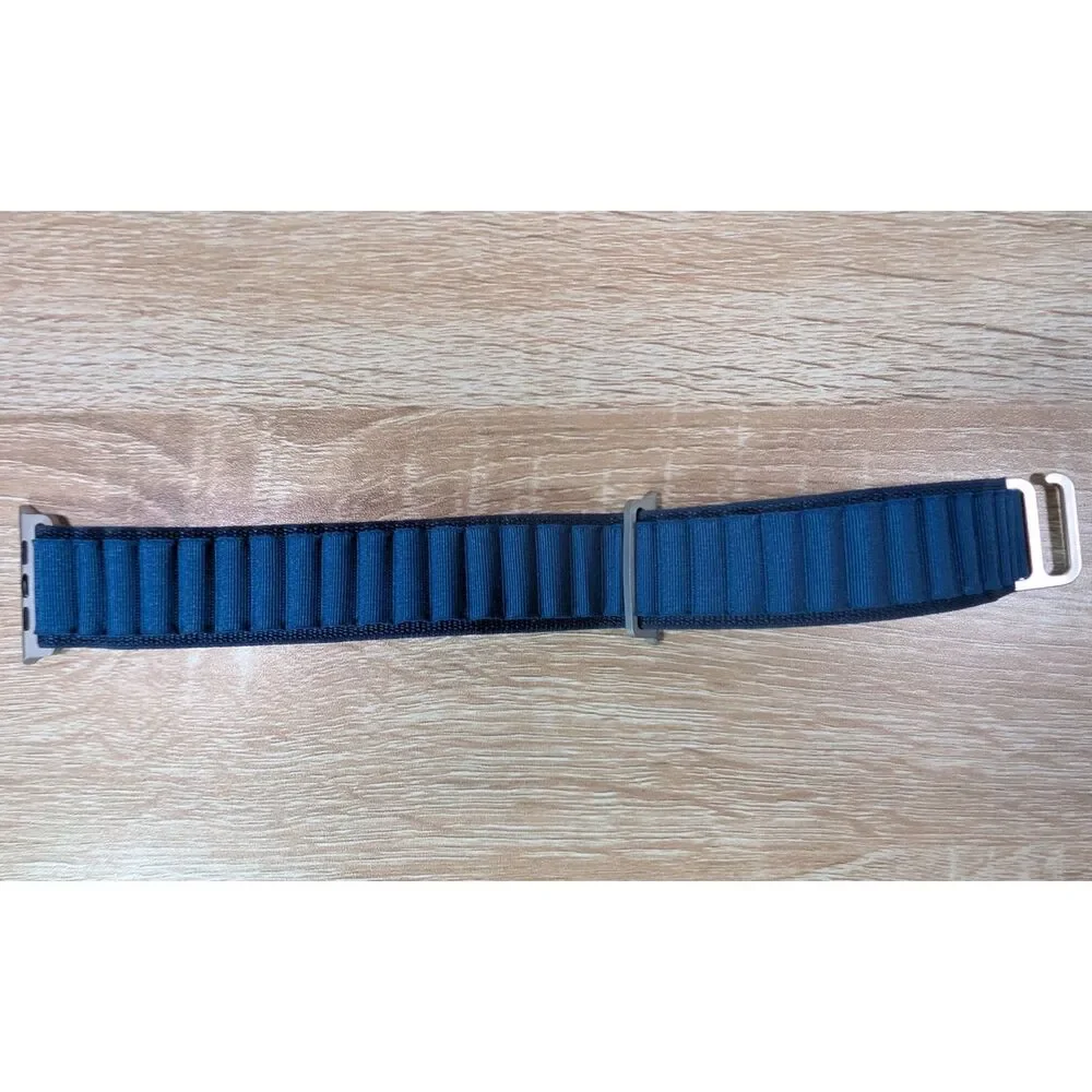 Apple Watch Nylon Sport Loop Band Blue Adjustable 42mm 44mm 45mm